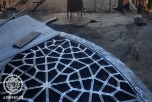 هورنو مسجد پیشوا - ورامین گره چینی فلزی پنجره مسجدی آسوفلز asofelez.com