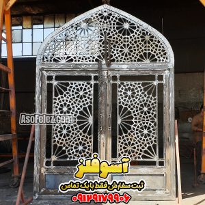 درب حیاطی سنتی، درب مسجدی، درب رستوران سنتی، در رستوران سنتی، طرح در رستوران سنتی، در سنتی، درب گره چینی