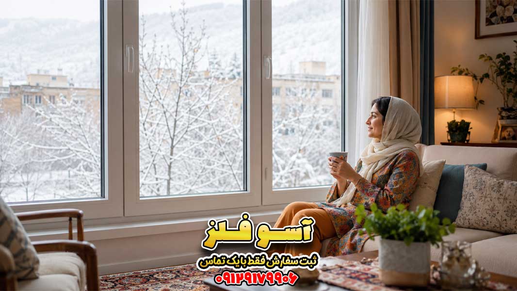 پنجره UPVC عایق حرارت آسوفلز