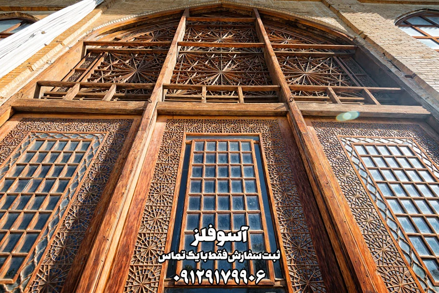 درب و پنجره سنتی فلزی طرح چوب - تصویر 3